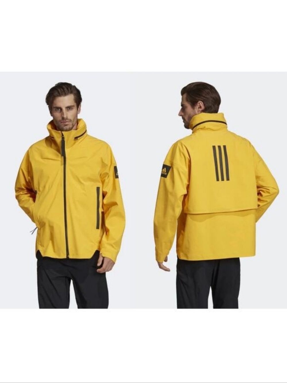 adidas MyShelter Rain.Rdy Rain Terrex Jacket Yellow Outdoor Men's XL NEW